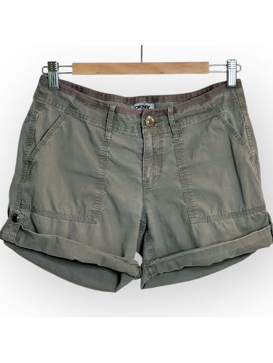 Dkny Pants - DKNY Olive Green Cargo Shorts Size 4